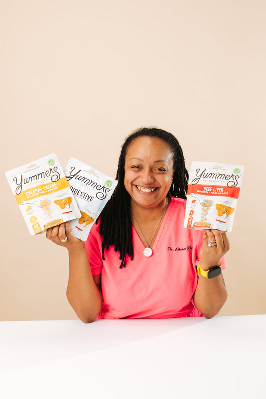 Dr. Roth holding her Yummer's Bundle