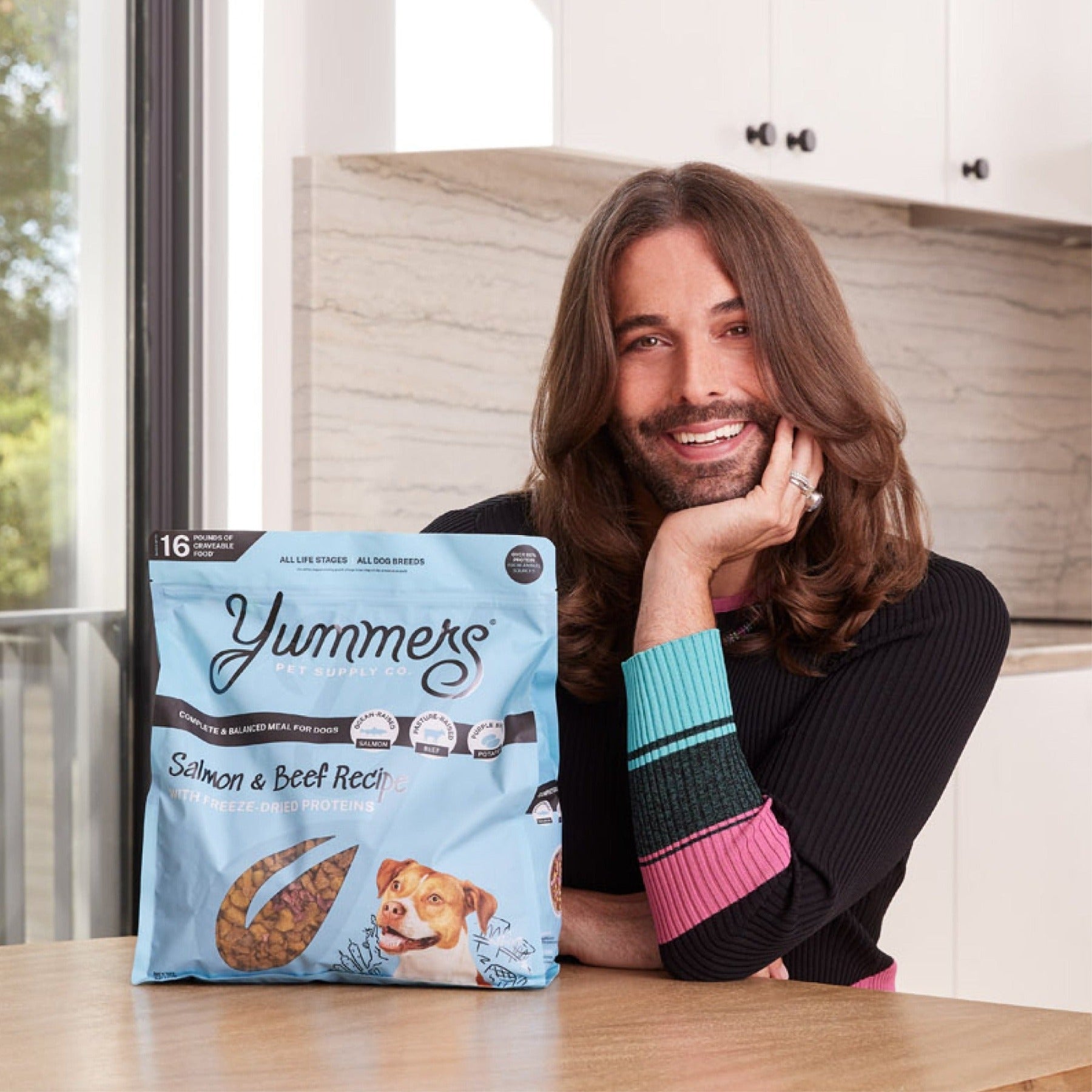 JVN and bag of food