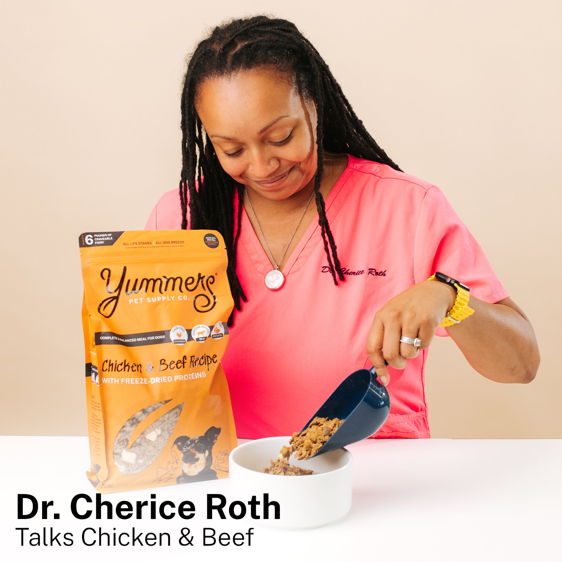 Dr. Cherice Roth's review of Yummers Chicken & Beef Dog Food